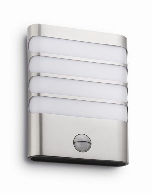 Philips 17274/47/16 Raccoon LED Nástěnné venkovní světlo | Teplá bílá | 3W | Kov | Nerez
