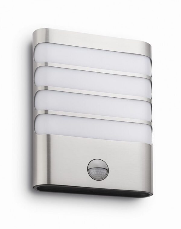 Philips 17274/47/16 Raccoon LED Nástěnné venkovní světlo | Teplá bílá | 3W | Kov | Nerez