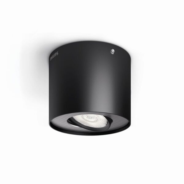 Philips 53300/30/16 Phase LED bodové svítidlo | Teplá bílá | Černá | 4,5W