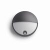 Philips 16456/93/16 Capricorn LED Nástěnné venkovní světlo | Teplá bílá | 6W | Černá