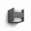 Philips 16459/93/16 Arbour LED Nástěnné venkovní světlo | Teplá bílá | 2x4,5W | Černá