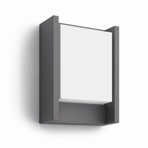 Philips 16460/93/P3 LED Nástěnné venkovní světlo | Přírodní bílá | 6W | Černá