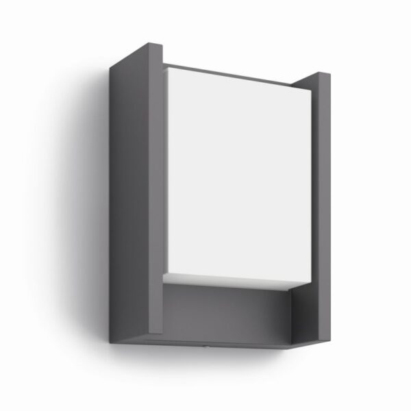 Philips 16460/93/P3 LED Nástěnné venkovní světlo | Přírodní bílá | 6W | Černá