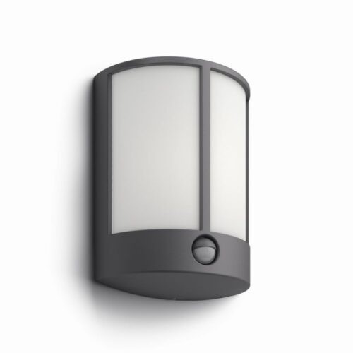 Philips 16465/93/16 Stock LED Nástěnné venkovní světlo | Teplá bílá | 6W | Černá