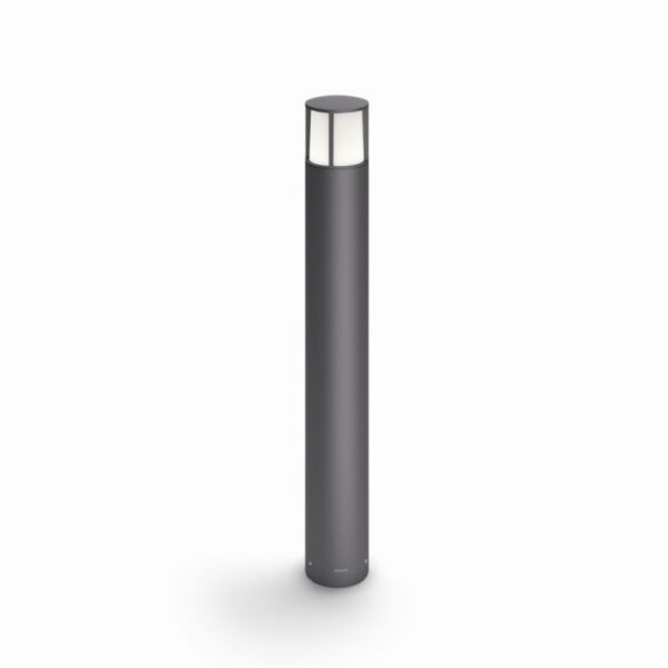 Philips 16467/93/16 Stock LED Zahradní sloupkové světlo | Teplá bílá | 6W | Černá