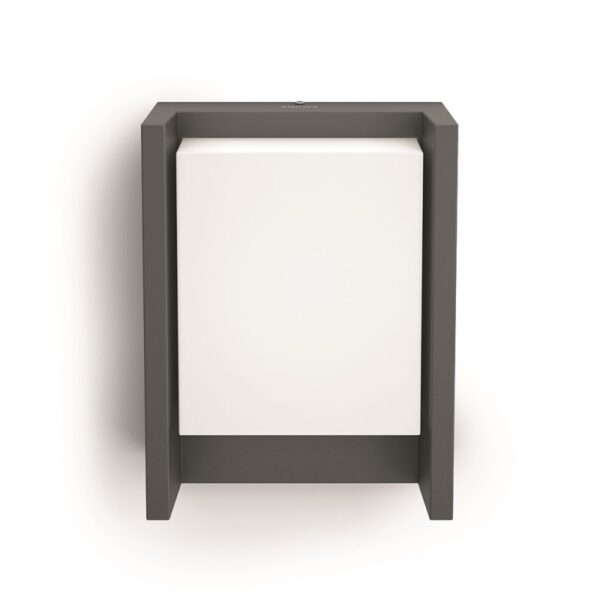 Philips 16460/93/P3 LED Nástěnné venkovní světlo | Přírodní bílá | 6W | Černá