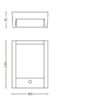 Philips 16461/93/P3 LED Nástěnné venkovní světlo | Přírodní bílá | 6W | Černá