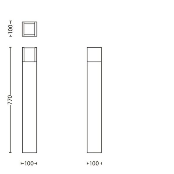 Philips 16463/93/P3 LED venkovní svítidlo | Přírodní bílá | 2x4,5W | Černá