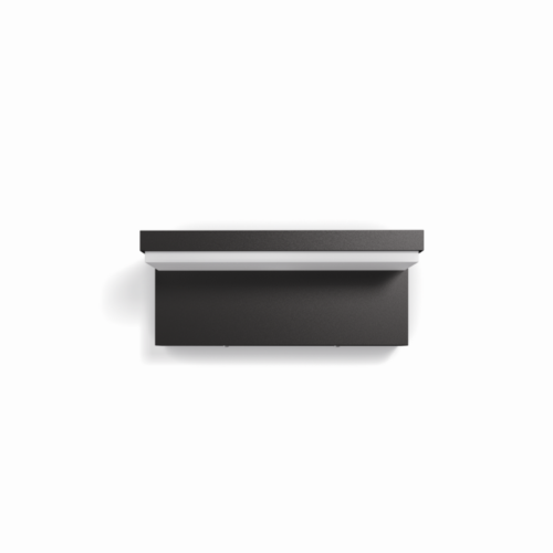 Philips 16483/93/P3 Bustan LED Nástěnné venkovní světlo | Přírodní bílá | 2x4,5W | Černá