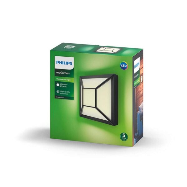 Philips 17393/30/P0 LED Nástěnné venkovní světlo | Teplá bílá | 12 W | 3