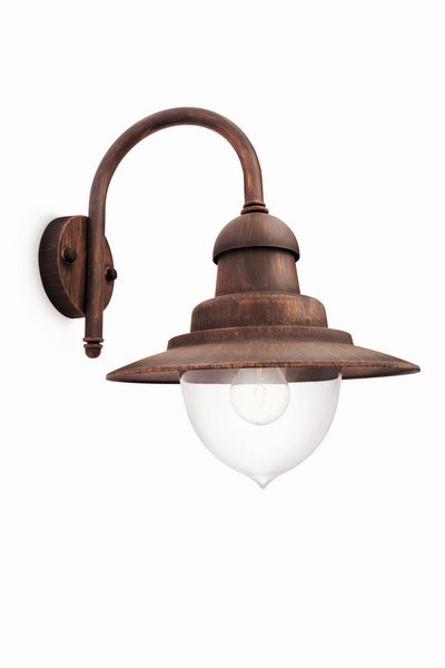 Philips 01652/06/PN Nástěnné venkovní světlo | E27 | Barevný kov | Bronz