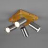 Trio 812400407 Marley Přisazené stropní svítidlo | GU10 | Kov | Nikl