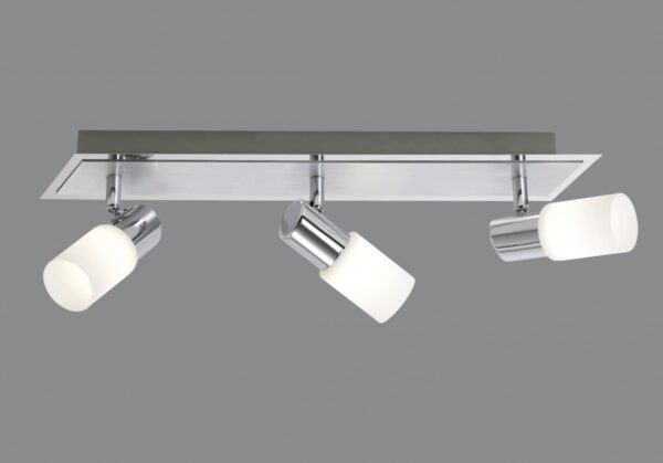 Trio 821410305 Clapton LED Stropní svítidlo | Teplá bílá | 3x5W | Chrom | Kov