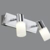 Trio 821470205 Clapton LED nástěnní svítidlo | Teplá bílá | 2x5W | Chrom | Kov