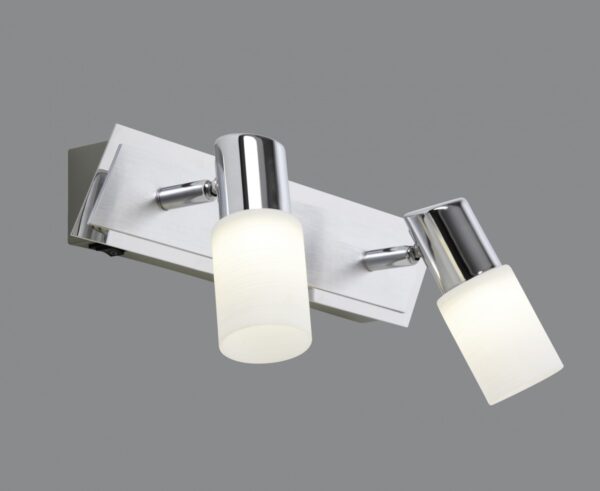 Trio 821470205 Clapton LED nástěnní svítidlo | Teplá bílá | 2x5W | Chrom | Kov