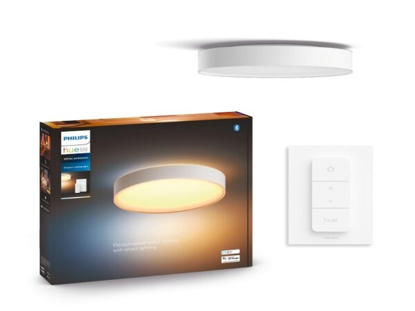 Philips Hue 41160/31/P6 Enrave Smart LED stropní svítidlo | Variabilní | 33,5W | Bílá