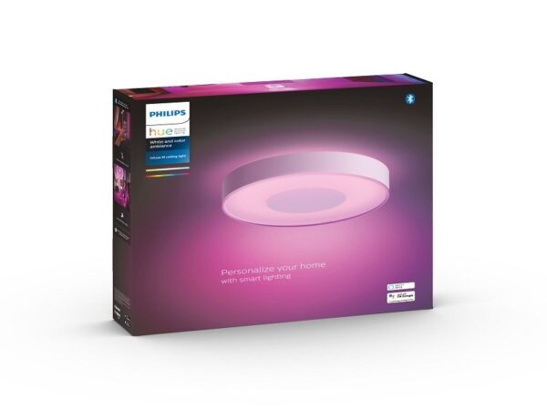 Philips Hue 41163/31/P9 Infuse Smart LED stropní svítidlo | RGB | Variabilní | Bílá | 33,5W