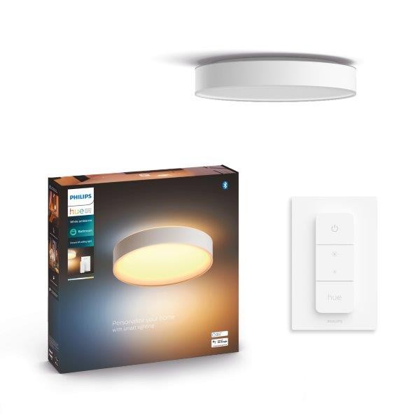 Philips Hue 41165/31/P6 Smart LED Koupelnové stropní svítidlo | Variabilní | Bílá | 19,2W