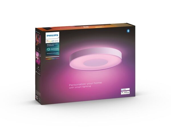 Philips Hue 41167/31/P9 Smart LED Koupelnové stropní svítidlo | RGB | Variabilní | Bílá | 33,5W