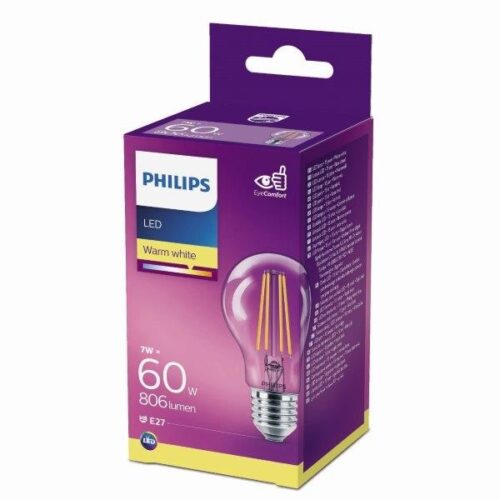 Philips 8718699665289 LED žárovka E27 | Teplá bílá | 7W