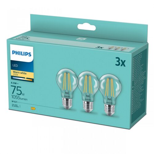 Philips 8718699696955 Sada LED sada žárovek E27 | Teplá bílá | 8,5W
