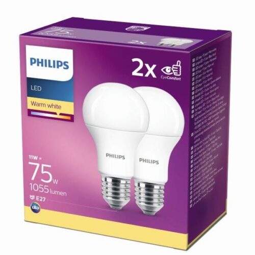 Philips 8718699726973 LED sada žárovek E27 | Teplá bílá | 11W