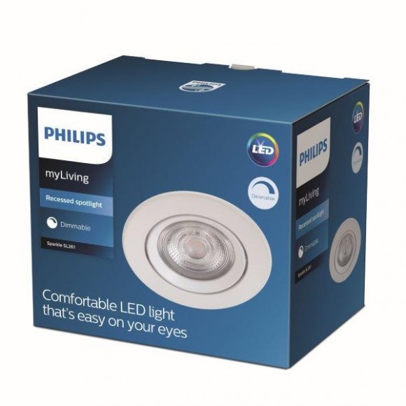 Philips 8718699755607 Dive LED Vnitřní osvětlení | Teplá bílá | Bílá | 5W