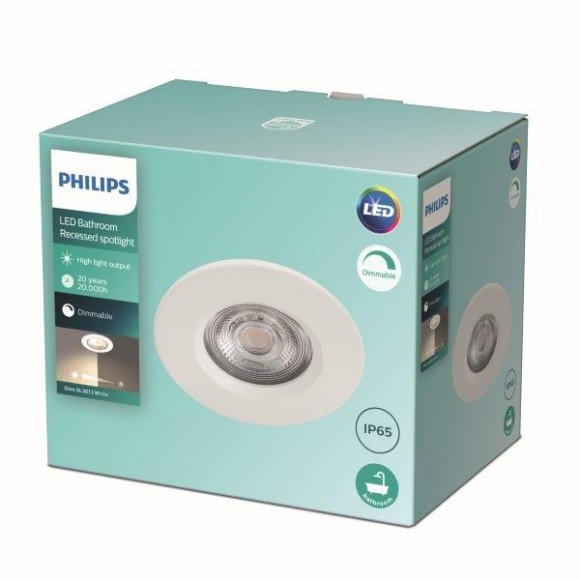 Philips 8718699755645 Dive LED Vnitřní osvětlení | Teplá bílá | Bílá | 5W