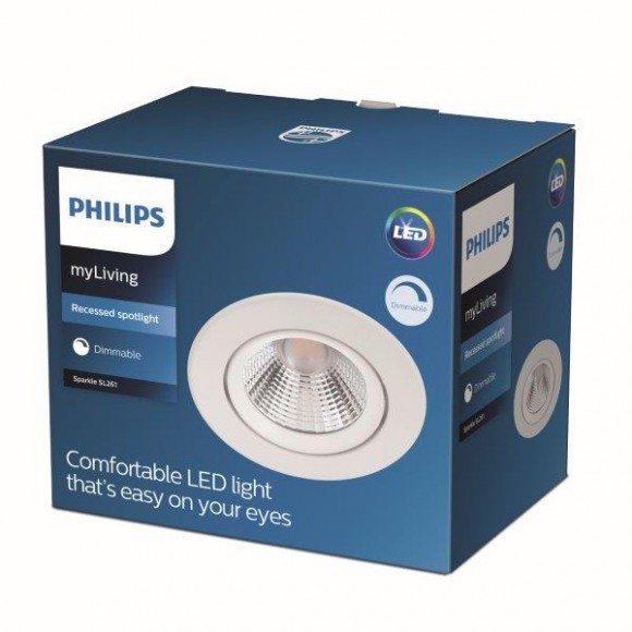 Philips 8718699755683 Dive LED Vnitřní osvětlení | Teplá bílá | Bílá | 5,5W
