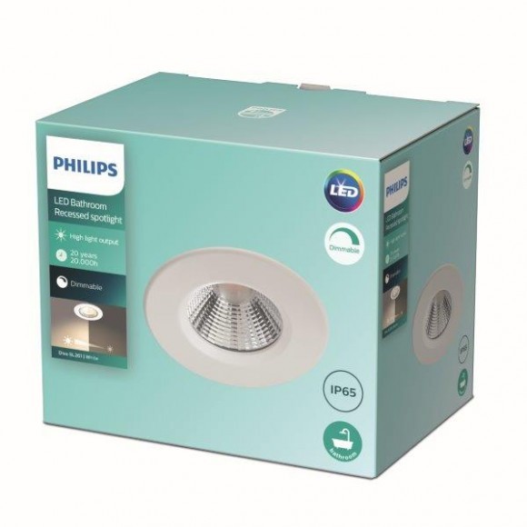 Philips 8718699755720 Dive LED Vnitřní osvětlení | Teplá bílá | Bílá | 5,5W