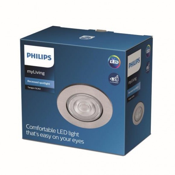 Philips 8718699755782 Taragon LED Vnitřní osvětlení | Teplá bílá | Kov | Nikl | 4,5W