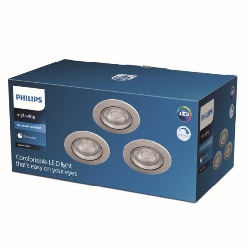 Philips 8718699755898 Sparkle LED Vnitřní osvětlení | Teplá bílá | Kov | Nikl | 5W