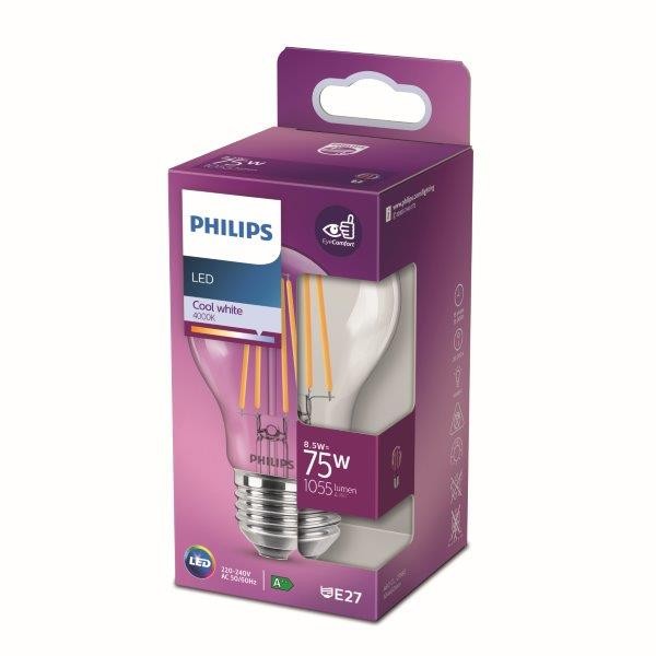 Philips 8718699762032 LED žárovka E27 | Přírodní bílá | 8,5W