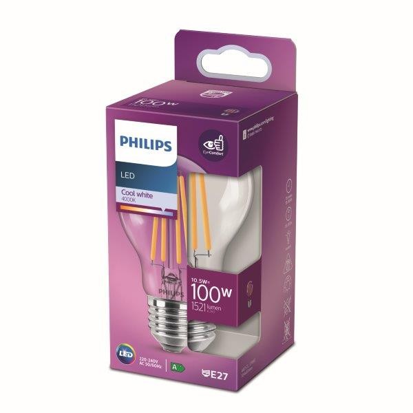 Philips 8718699762070 LED žárovka E27 | Přírodní bílá | 10,5W