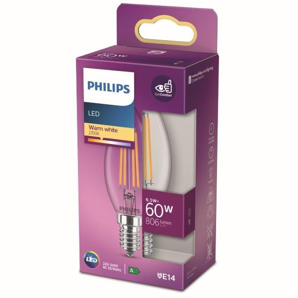 Philips 8718699762193 LED žárovka E14 | Teplá bílá | 45418W