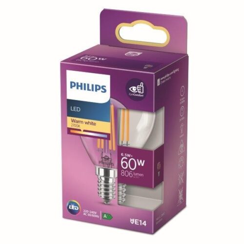 Philips 8718699762292 LED žárovka E14 | Teplá bílá | 45418W
