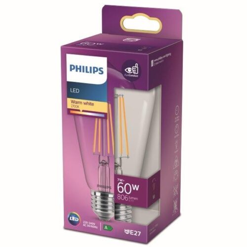 Philips 8718699763053 LED žárovka E27 | Teplá bílá | 7W