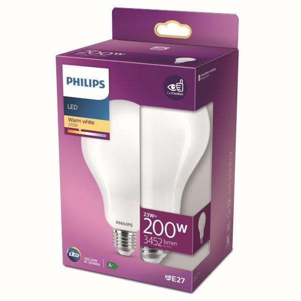 Philips 8718699764630 LED žárovka E27 | Teplá bílá | 23W