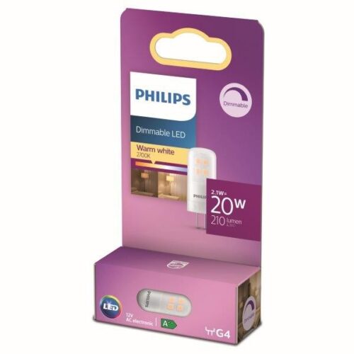 Philips 8718699767518 Kapsle LED žárovka | G4 | Teplá bílá | 2,1W