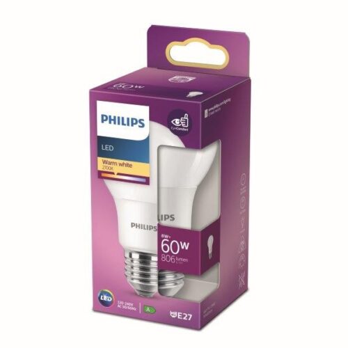 Philips 8718699769642 LED žárovka E27 | Teplá bílá | 8W