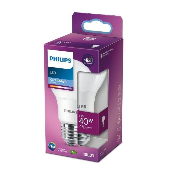 Philips 8718699769901 LED žárovka E27 | Studená bílá | 5W