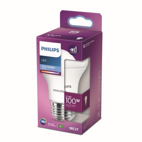 Philips 8718699769963 LED žárovka E27 | Studená bílá | 12,5W