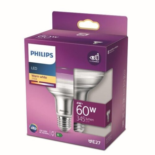 Philips 8718699773854 LED žárovka E27 | Teplá bílá | 4W