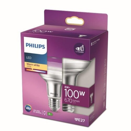 Philips 8718699773878 LED žárovka E27 | Teplá bílá | 8W