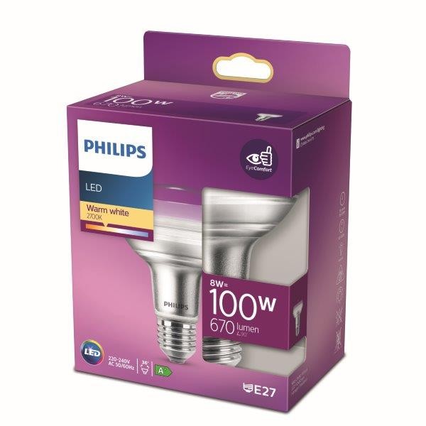 Philips 8718699773878 LED žárovka E27 | Teplá bílá | 8W