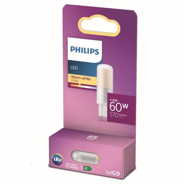 Philips 8718699774073 Kapsle LED žárovka G9 | Teplá bílá | 4,8W