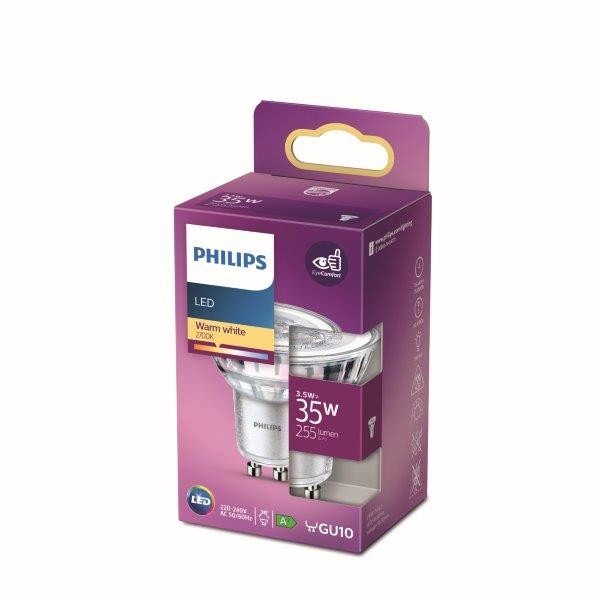 Philips 8718699774158 LED žárovka GU10 | Teplá bílá | 3,5W