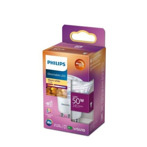 Philips 8718699774233 LED žárovka GU10 | Teplá bílá | 3,8W