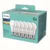 Philips 8718699775568 LED žárovka | Teplá bílá | Bílá | 6x13W