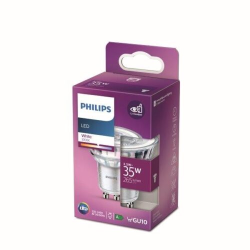 Philips 8718699775650 LED žárovka GU10 | Teplá bílá | 3,5W